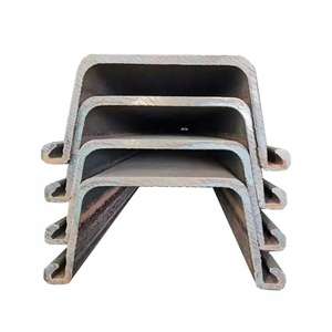 Hoge kwaliteit 400mm gebruikte type 2 U-vormige warmgewalste koolstofstaal plaatstaal damwand 20m profiel U prijs - Product Image 1