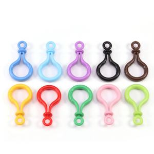 High Quality Colorful <b>Plastic</b> KeyChain Hook DIY Jewelry Accessories Acrylic Handmade <b>Bag</b> Hook Keychain - Product Image 4