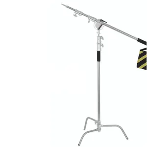 New camera Tripod Heavy Duty legs C stand tripod photo stand Studio lamp Photography Lighted Stand Aluminum Alloy with long Arm