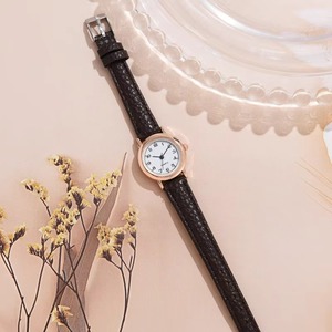 Trendy style women's watch features a thin strap, <b>small</b> dial, and a chic, minimalist design. sophisticated leather strap. - Product Image 6
