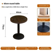 Ensemble de table à manger en noyer noir, table carrée avec chaises rembourrées douces pour bar, café, restaurant