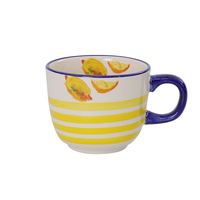 Service de table en céramique au design citron jaune, porcelaine durable, ensemble de 16 pièces, adapté au petit-déjeuner, au brunch, élégant pour les salles à manger à domicile