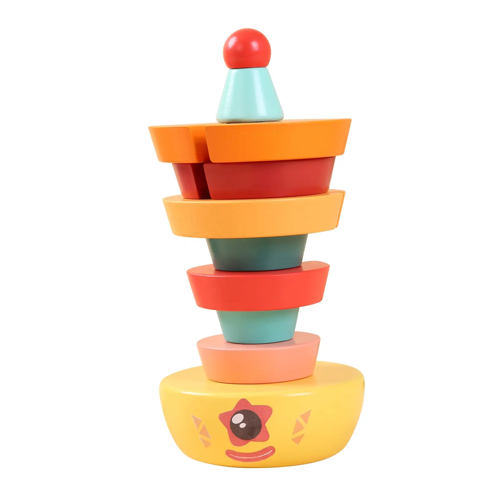 Building Blocks Stacking Educational Toys Fun And Interesting For Children To Learn And Play Clown Tumbler Toy