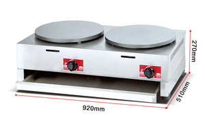 Fuqi thương mại gas <span class=keywords><strong>Crepe</strong></span> Pancake <span class=keywords><strong>Maker</strong></span> tự động đôi tấm <span class=keywords><strong>Crepe</strong></span> <span class=keywords><strong>Maker</strong></span> với thép không gỉ chất lượng cao không dính bề mặt - Product Image 2