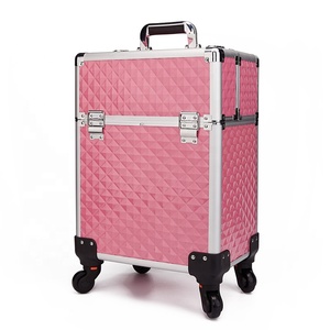 Offre Spéciale nouveau Style trousse de maquillage panneau ignifuge Kit de <span class=keywords><strong>coiffure</strong></span> roue universelle bagages cosmétiques avec chariot pour cosmétique - Product Image 2