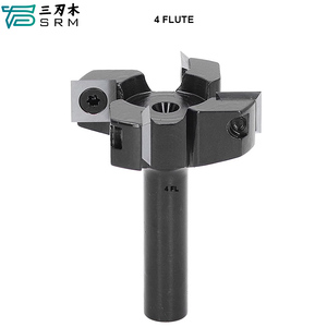 Fraise à rainurer CNC à pointe en carbure, 4 dents, diamètre 1/2 pouce, pour le rabotage du bois, le fraisage et le nivellement des dalles - Product Image 2