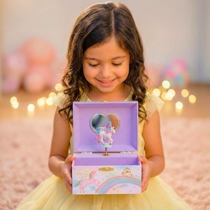 Boîte à bijoux musicale pour fille - Boîte à bijoux pour enfants, jouets licorne pour filles de 4 à 6 ans, cadeaux licorne personnalisables selon les besoins - Product Image 5