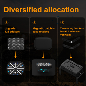 Panneau de commande de <span class=keywords><strong>caravane</strong></span> avec lumières Led 12v-24v nouveau panneau de commutation d'accessoires de voiture 8 Gang Rgb gradateur LED panneau de commande boîte de commande - Product Image 4