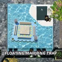 Table de Mahjong Flottante Portable Moderne en EVA Étanche, Plateau de Jeu Aquatique en Mousse Durable pour Piscine, Jardin, Lac, Mahjong, Poker