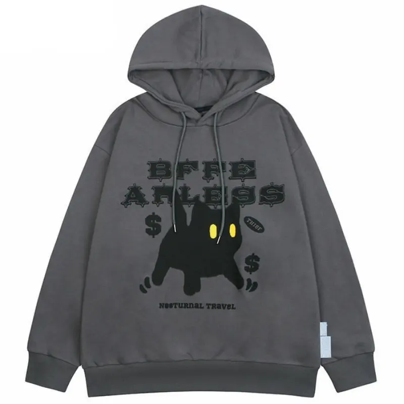 Custom Cheap Y2k Men'S Graphic Hip Hop Pullovers Hoodie Women'S Sweatshirt Tops Silk Screen Tracksuit