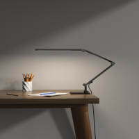 Lampe de bureau LED 95CRI pliable en métal, double source lumineuse, contrôle tactile, écologique, protection des yeux, gradation des couleurs, chambre, bureau