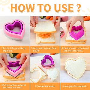 Cortador y Sellador de Sándwiches con Forma de Mickey Mouse y Dinosaurios, para Niños, para Loncheras Bento - Product Image 4