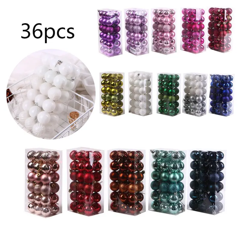 High Quality Decoration Christmas Tree Plastic Ball Hanging Ornament Christmas Balls