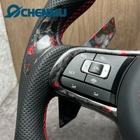 Volant en fibre de carbone forgé de haute qualité personnalisé pour VW Volkswagen Golf 4 5 6 6R 7 7R 7.5 8 MK4 8 7 6 5 GTI GTD GTE Polo