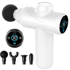 Mini pistola de masaje con 4 cabezales de masaje Masajeador de pistola muscular de tejido profundo - Product Image 2