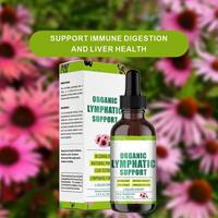 Gouttes de soutien lymphatique HDK 60ml avec Échinacée, Pissenlit, Bardane, Sans alcool, Végétalien, Complément OEM ODM