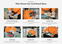 Baskets de Sport d'Occasion en Gros pour Hommes, Marque de Qualité Supérieure, Chaussures Mixtes Utilisées, Balles Zapatos Usados Sapatos Usados