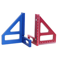 Règle de scribe de charpentier Règle de scribe de triangle à angle droit Règle en alliage d'aluminium