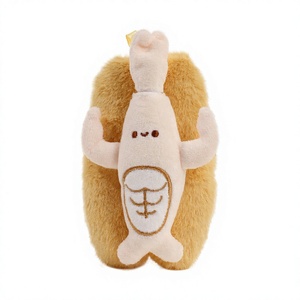 Stylo bille en peluche mignon, stylo en peluche dessin animé, porte-clés jouet doux, anti-stress, cadeau de papeterie pour étudiants - Product Image 1