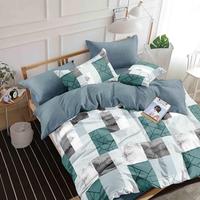 Ensemble de housse de couette tissée imprimée de luxe, 4 pièces, motif floral, écologique, taille King & Queen, tissu doux pour la maison et l'hôtel