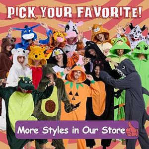A granel hombres/mujeres <span class=keywords><strong>dinosaurio</strong></span> Animal Onesie <span class=keywords><strong>pijama</strong></span> personalizado <span class=keywords><strong>de</strong></span> talla grande <span class=keywords><strong>para</strong></span> felpa Sudadera con capucha ropa <span class=keywords><strong>de</strong></span> dormir disfraz familia térmica frontal - Product Image 6