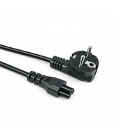 Cable de Alimentación Europeo C5 Resistente, Cable de Corriente Alterna para Computadora Portátil, Monitor y Electrónica de Consumo