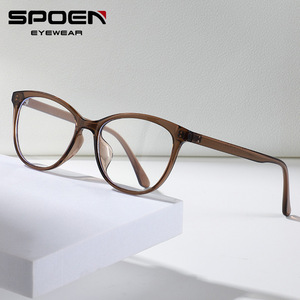 Gafas de Sol Cat Eye SPOEN con Montura Completa, Anti Luz Azul, Ligeras y Modernas para Mujer, Gafas Ópticas TR - Product Image 1