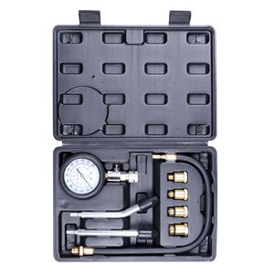 Probador de compresión de motor de 8 piezas, manómetro de cilindro de motor <span class=keywords><strong>automotriz</strong></span> para motor de gasolina y Gas - Product Image 6