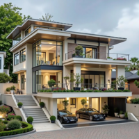 Villa préfabriquée moderne en acier galvanisé KT - Solution économique et luxueuse pour bureau/hôtel/école personnalisable - Garantie 5 ans