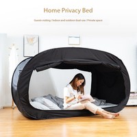 Pare-soleil en maille pour porte simple Moustiquaire imperméable à une seule couche Entièrement fermé Aucune installation Pliage facile