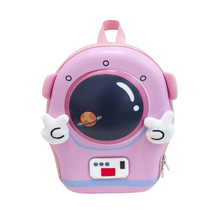 Sac à dos scolaire pour enfants, motif astronaute mignon, avec fonction lumineuse, grande capacité, en tissu Oxford imperméable et maille respirante en EVA - Product Image 3