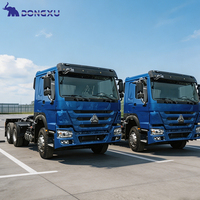 Camion tracteur d'occasion Sinotruk Howo 6x4 371HP Euro 3 à conduite à gauche pour le transport de remorques de fret minier