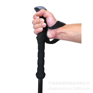 Bâtons de randonnée BlackMarker en alliage d'aluminium 6061, télescopiques à trois sections avec poignée en EVA pour la marche en plein air - Product Image 2