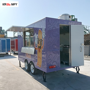 Cocina completa de acero galvanizado hecha a medida con certificación DOT CE para remolque de comida rápida y helados personalizado. - Product Image 1