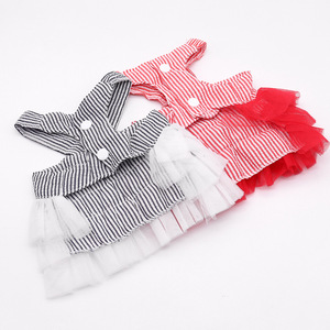 Wholesale Classic Lightweight Polyester Dog & Cat Clothes for <b>Small</b> Dogs <b>Teddy</b> Bichon Mesh Strap Dress - Product Image 5