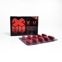 Capsules à base de plantes pour la santé masculine, retardant l'éjaculation, longue durée, avec couleurs personnalisées et certification GMP, vente en gros