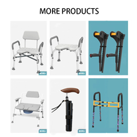 Chaise de douche pliante en aluminium avec récipient, pour soins à domicile ou médicaux, chaise de toilette pour personnes âgées, handicapées, enfants, femmes enceintes
