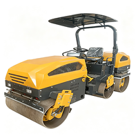 Compacteur à double tambour vibratoire Core Gear ABG avec moteur Changchai, forte puissance de fouillisage et vitesse de déplacement rapide pour l'asphalte