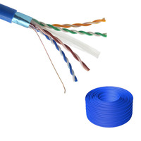 Cable CAT6 UTP Commscope Belden 24AWG 4 Pares, Certificado por Fluke, Conector Modular RJ45, 305M, Cable Gigabit LAN para Red Comercial