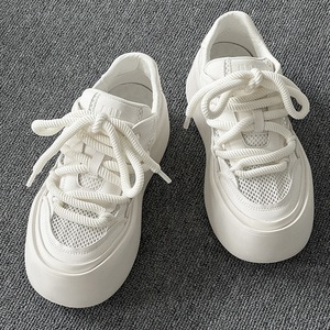 Chaussures d'été à semelles épaisses pour hommes, tige en maille respirante, polyvalentes, adaptées à toutes les occasions, baskets décontractées à cheville haute, tendance - Product Image 2