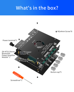 Zk Ht21 Tda7498e Tương Thích 5.0 Khuếch Đại Board 160W * 2 + 220W 2.1 Kênh Power Amp treble Bass Điều Khiển Âm Lượng Loa - Product Image 6