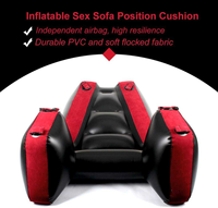 Jouets sexuels, coussin gonflable en forme de cœur, PVC, support pour positions sexuelles en couple, canapé BDSM, vente en gros, jeux sexuels pour adultes SM
