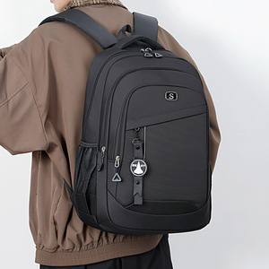 <b>Backpack</b> Male <b>Student</b> Lightweight Commuting Large Capacity <b>Backpack</b> Solid Color Simple Fashion Trendy Sports Outdoor Leisure Bag - Product Image 4