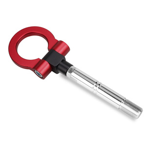 Gancho de Remolque Delantero de Aleación de Aluminio para Toyota Avanza, Modificación de Auto de Carreras, Montaje de 2 Orificios, Color Rojo - Product Image 5