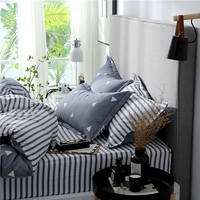 Ensemble de literie brossé en microfibre douce, fournisseur d'usine, ensemble de draps imprimés, 4 pièces en microfibre