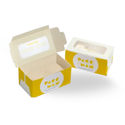 Scatole da forno usa e getta personalizzate di fabbrica scatole per torte da asporto con finestra scatole per torte di fascia alta con Logo personalizzato