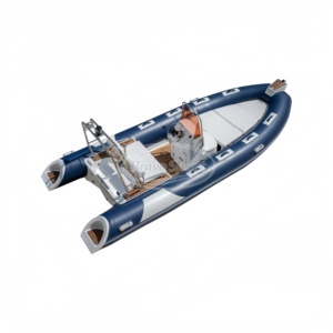 Nuevo Bote <span class=keywords><strong>Inflable</strong></span> de Pesca RIB480 de Hypalon y Fibra de Vidrio <span class=keywords><strong>con</strong></span> Suelo de Teca y Mesa de Comedor - Product Image 2