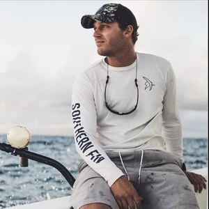 Chemises de pêche pour hommes, sweat-shirt à manches longues et col rond, protection UV, vêtements de pêche respirants pour l'extérieur - Product Image 2