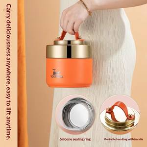 Lonchera Aislada de Acero Inoxidable 304, Recipiente Portátil para Almuerzo para Trabajadores de Oficina, Recipiente Térmico para Estudiantes en Casa - Product Image 3