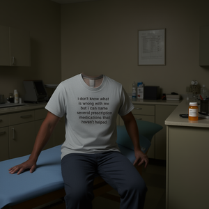 Funny <b>Meme</b> <b>T</b>-<b>Shirt</b> With Medication Quote Cringe <b>Shirt</b> Inappropriate Humor Embarrassed Design Promotional Apparel - Product Image 1